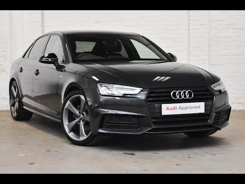 KX18GGW AUDI A4 TFSI S LINE BLACK EDITION GREY 2018, Slough Audi