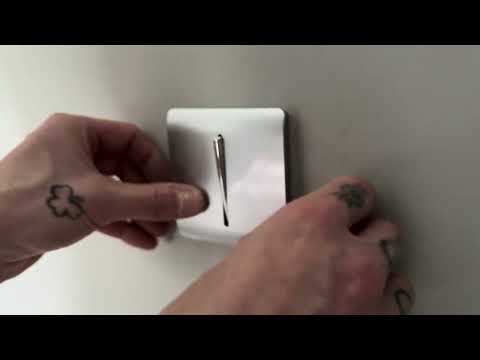 Installation of the Trendi Switch 1 Gang 2 Way Modern Glossy Decorative Light Switches - ART-SS2**