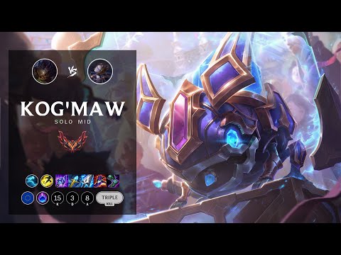 Kog'Maw Mid vs Orianna - EUW Grandmaster Patch 12.6