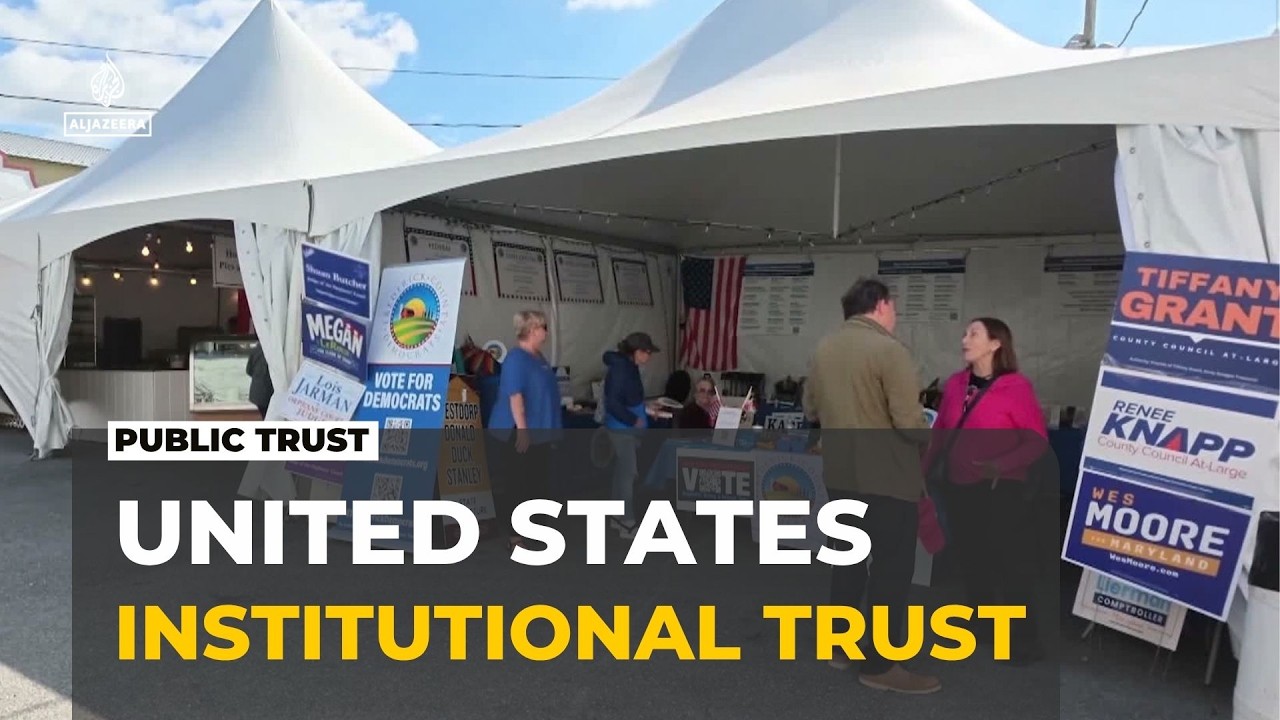 US faith in institutions: Trust has fallen over decades
