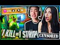 1 KILL REMOVE 1 CLOTHING PIECE FORTNITE W KIM KARDASHIAN Insane Ending