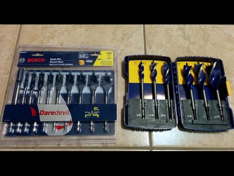IRWIN speedbor MAX VS Bosch Daredevil Spade Bit Set