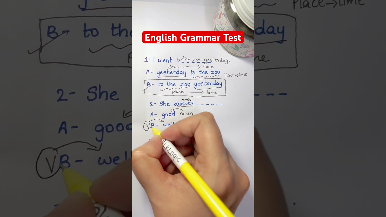 English Grammar Test
