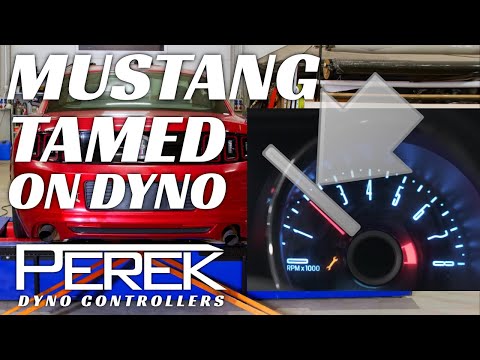 Ford Mustang on MAHA with PEREK dyno controller - steady state mode