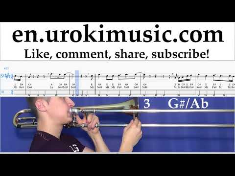 Trombone lessons Camila Cabello - All These Years Sheet Music Tutorial um-ih352