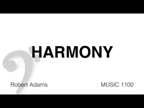 MUSC 1100 02 - Harmony