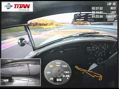 Video VBOX on-board Shelby Cobra, Nigel on way to 2nd at Paul Ricard CER 2 hour race