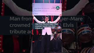 Emilio Santoro was crowned Ultimate Elvis Tribute Artist World Champion at a sing-off #itvnews