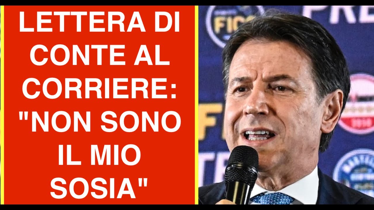 LETTERA DI CONTE AL CORRIERE: "NON SONO IL MIO SOSIA"