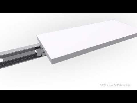 Kit d'équerres 635 XX pour coulisses 5321 / 5321 EC ACCURIDE