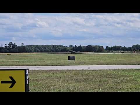 Aborted Flight- Supermarine Spitfire MKXVII due to high crosswind at Airshow London 🇨🇦 