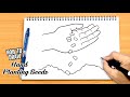 How to draw Hand Planting Seeds