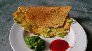 vegetable Chilla/pancake | winter special | zero oil cooking