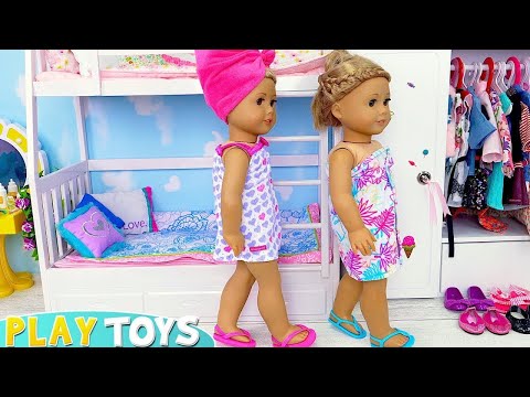 * Baby Doll Morning Routine in Bedroom Bunk Beds!