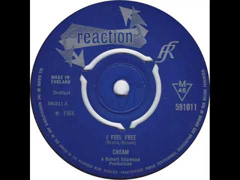 UK New Entry 1966 (405) Cream - I Feel Free