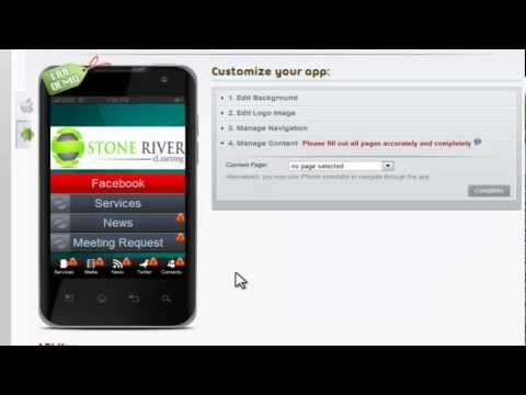 Adding a Facebook Page in iBuildApp