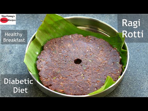 Healthy Diabetic Friendly Ragi Roti Recipe - Ragi Rotti (2 Ways) - Finger Millet Roti - Nachni Roti