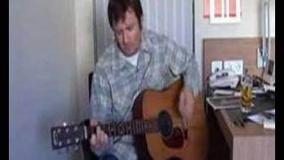 Willy Vlautin in a motel room