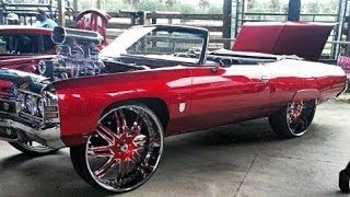 Blood Money Cartel &#39;72 Vert Donk on Staggered 30&quot; Asanti Supercharged 572 Big Block