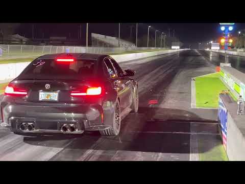 BMW M3 COMP G80 2023 AWD STOCK TURBO1/4-9.95s (@jairomvp)