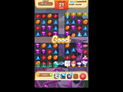 Jewel Match King Level 459 - Walkthrough ( No Booster )