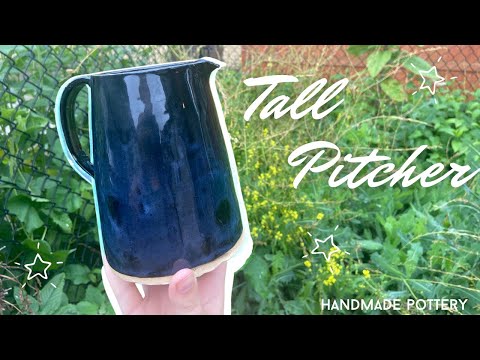 Throwing a Tall Angled Pitcher on the Pottery Wheel | Pottery by Sara
