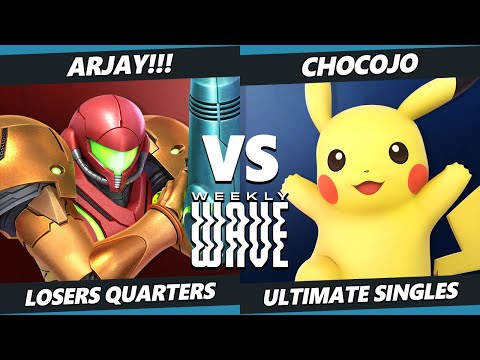 Weekly Wave 28 Losers Quarters - ARJAY!!! (Samus) Vs. Chocojo (Pikachu, Diddy Kong) SSBU Ultimate