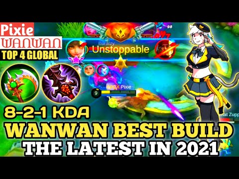 WANWAN BEST BUILD IN 2021 | TOP GLOBAL WANWAN Pixie - MOBILE LEGENDS