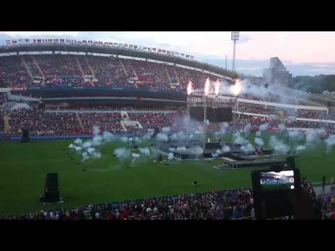Finalen av invigningen på Gothia cup 2014.
