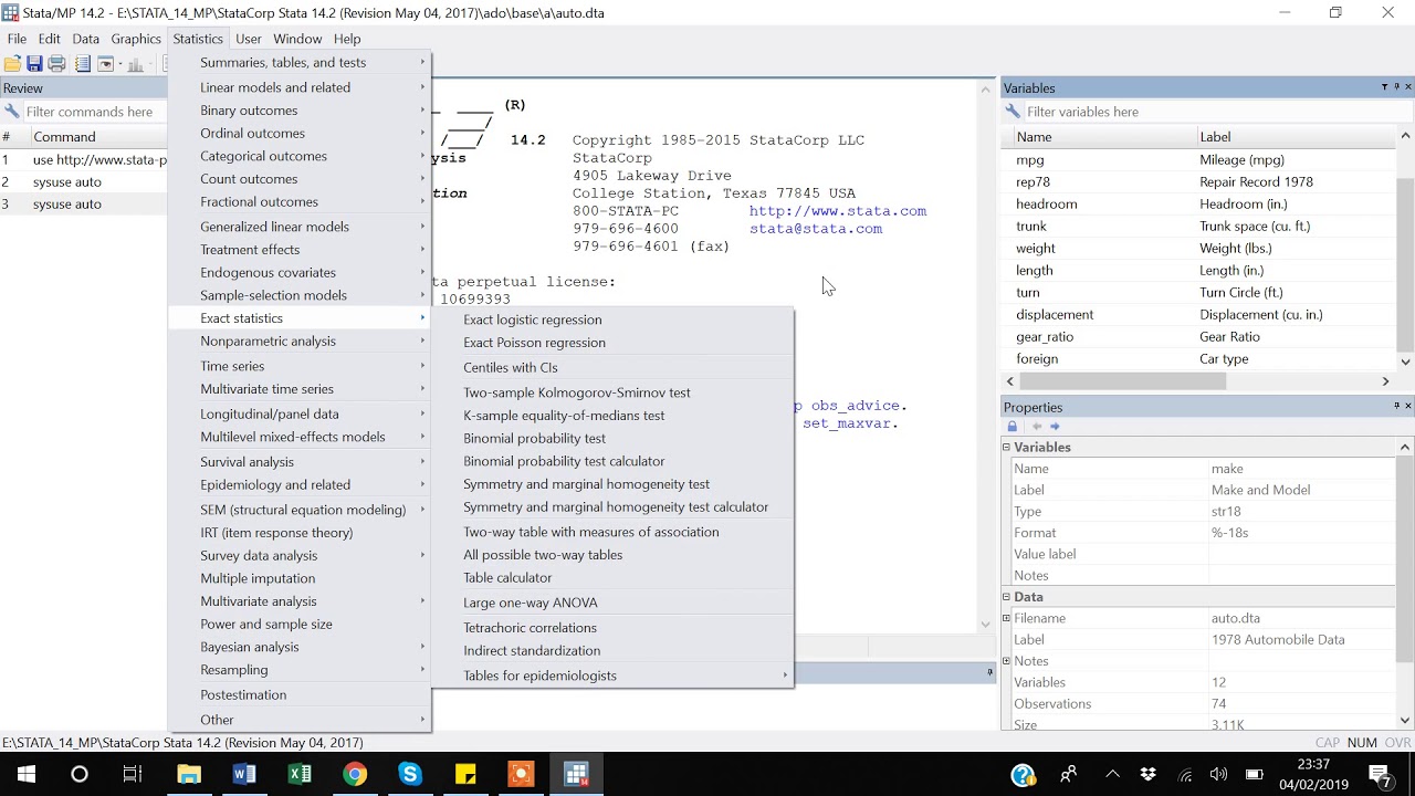 1. Introduction to Stata