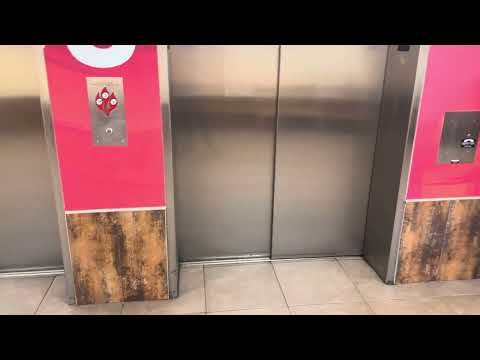 Huge Cabs! ThyssenKrupp Synergy MRL Traction Elevators @ Wegmans (Capital One Center) in McLean, VA