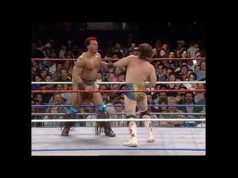 WWF Superstars 10/31/1992 - Tatanka vs. Louie Spicolli (Doink's First WWF Appearance)