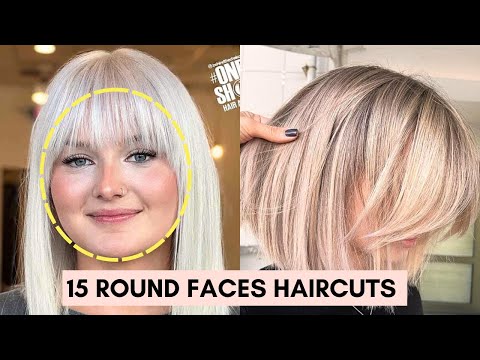 15 Amazing Haircuts for ROUND FACES 🟡