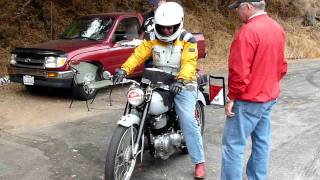preview picture of video 'Susan Penney doing another timed Agility Test on the Moto Giro Di California'