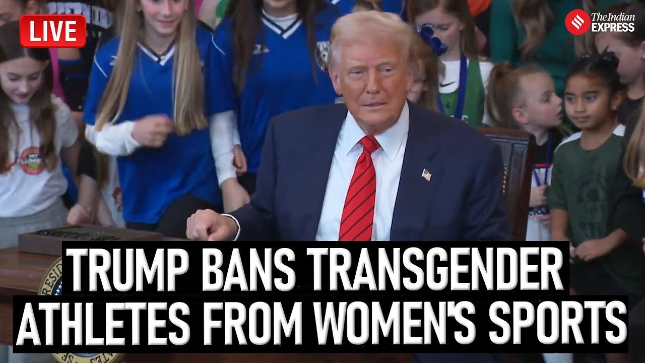 Live: Donald Trump Signs Executive Order To Bar Transgender Athletes From Girls' And Women's Sports