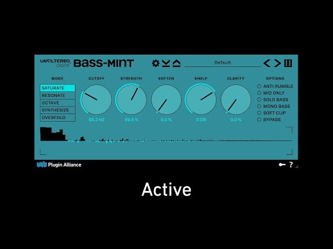 Unfiltered Audio Bass-Mint - Playthrough 1 | Plugin Alliance