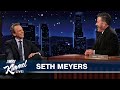 Seth Meyers on Trump’s Trial, Strike Force Five Podcast & Andy Samberg Crashes His Interview
