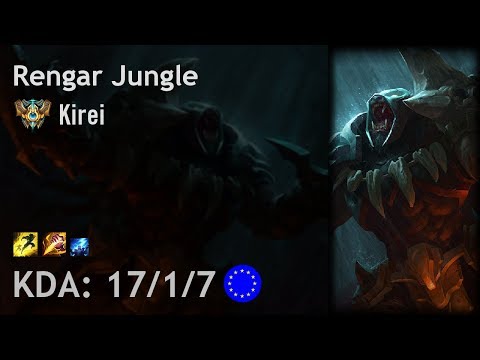 Rengar Jungle vs Nidalee - Kirei - EUW Challenger Patch 7.18