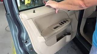 How To Remove 2005-2007 Ford Freestyle Door Panel