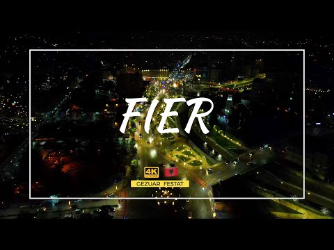 FIER, ALBANIA - Shikoni Pamjet Fantastike nga Qyteti i Fierit 🇦🇱Gëzuar Festat❄️ ☃️ 🇦🇱【4K】