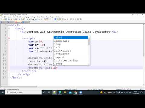 Javascript All Arithmetic Operations Perform In Single Program