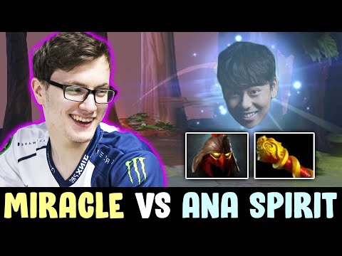 MIRACLE vs ANA's SPIRIT mid — Shadow Fiend DESTROYS Carry Wisp
