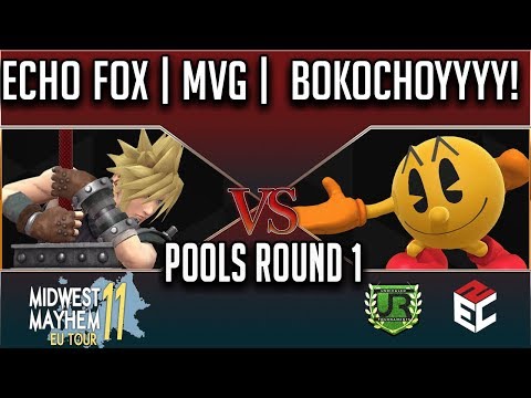 Midwest Mayhem 11 POOLS ROUND 1 - Echo Fox | MVG | MKleo (Cloud) vs Bokchoyyyy! (Pac Man