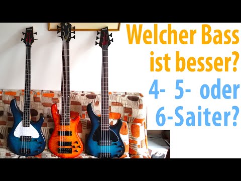 Welcher Bass ist besser: 4- 5- oder 6-Saiter? Sieh und höre die Unterschiede im Vergleich