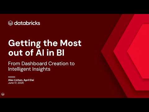 Watch: Getting the Most out of AI in BI: From Dashboard Creation to Intelligent Insights