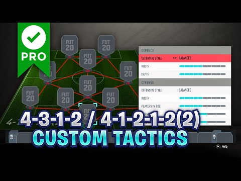 FIFA 20: PRO DIVISION 1 RIVALS - 41212(2) - 4312 CUSTOM TACTICS 41212