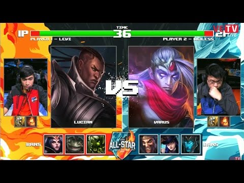 Levi (Lucian) vs Weiless (Varus) solo 1vs1 All star thế giới 2016 [11-12-2016]