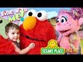 Twins Have Lunch With Elmo & Friends At Sesame Place