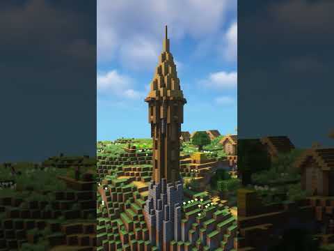 Dry Bread - Wooden Wizard Tower in Minecraft! #shorts #minecraft #minecraftshorts #minecraftbuilds