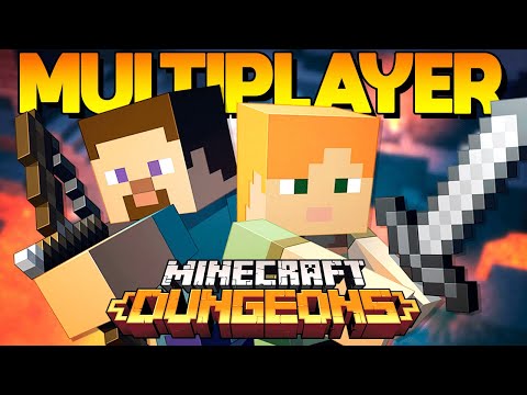 MINECRAFT DUNGEONS MULTIPLAYER ONLINE WITH MY WIFE